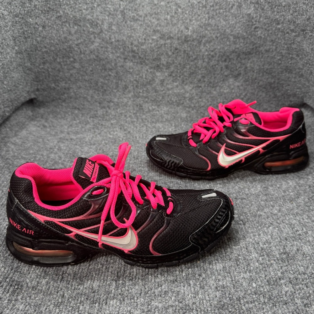 Nike Air Torch 4 Womens 8.5 Black Pink Athletic Sneakers 343851-006